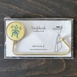 Deadstock Swedish national flower and flags emblem handbag